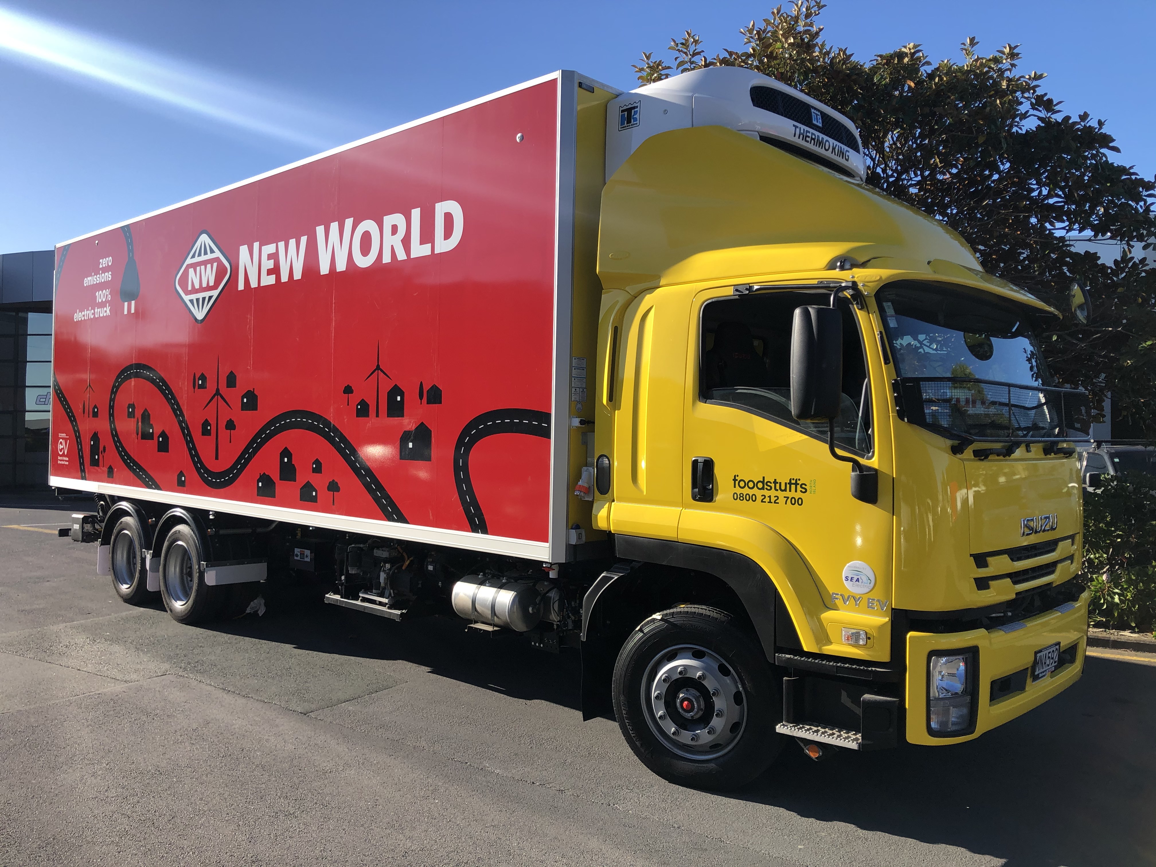 Fairfax body used on NZ’s first 100% electric refrigerated logistics truck
